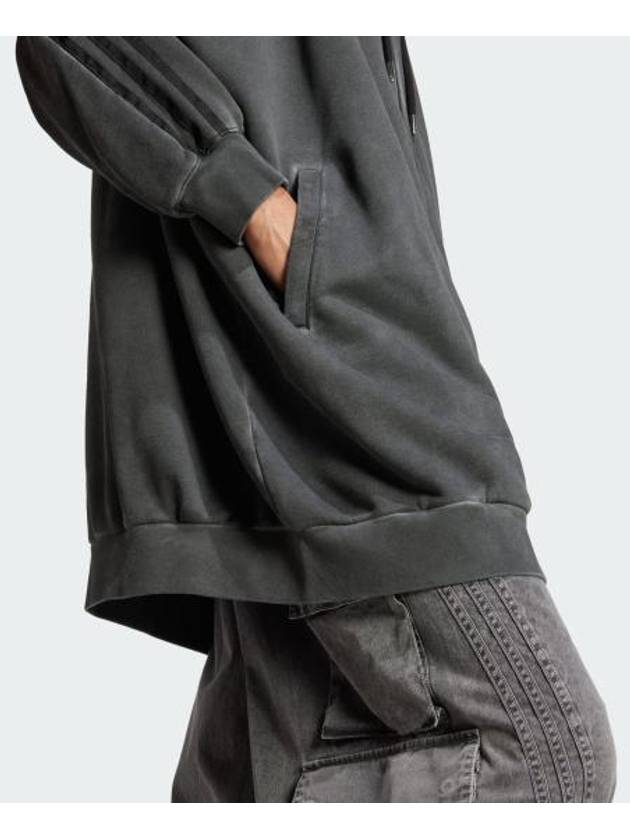 Adelenium 2 Washed Oversized Zip Up Hoodie Charcoal - ADIDAS - BALAAN 4