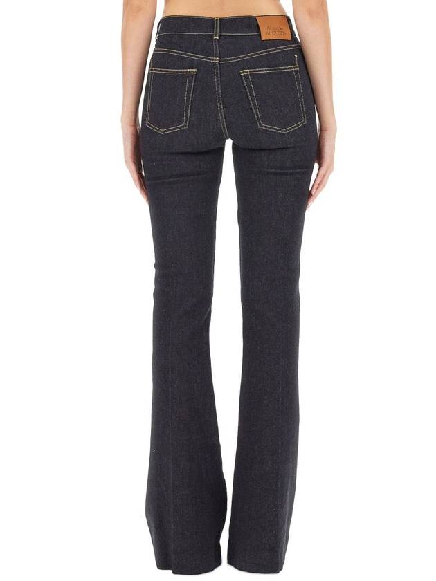 Denim Straight Pants 768175QMACK 4484 Blue - ALEXANDER MCQUEEN - BALAAN 4