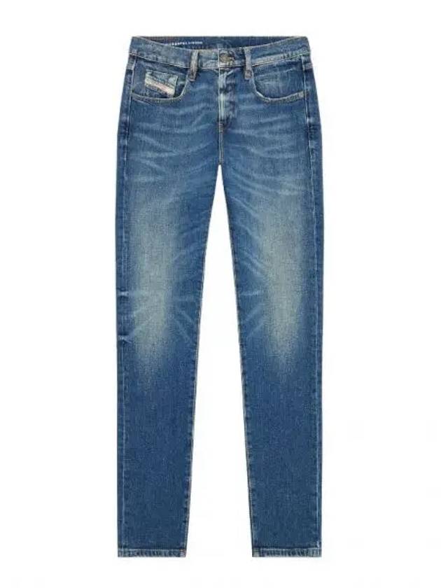 Destructive Slim Fit Jeans Blue - DIESEL - BALAAN 2