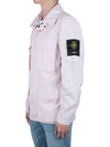 Men's Logo Applique Shell Field Jacket Light Pink - STONE ISLAND - BALAAN 5