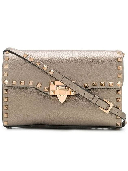 Rockstud Metal Cross Bag Gold - VALENTINO - BALAAN 1