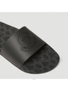 Jeanne Emboss Logo Slippers Black - MONCLER - BALAAN 3