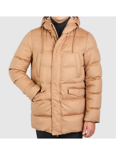 Camel Cashmere Silk Goose Down Parka - HERNO - BALAAN 2