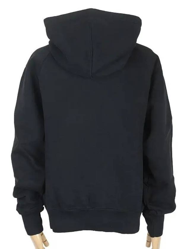 Heart Logo Cotton Hoodie Black - AMI - BALAAN 3