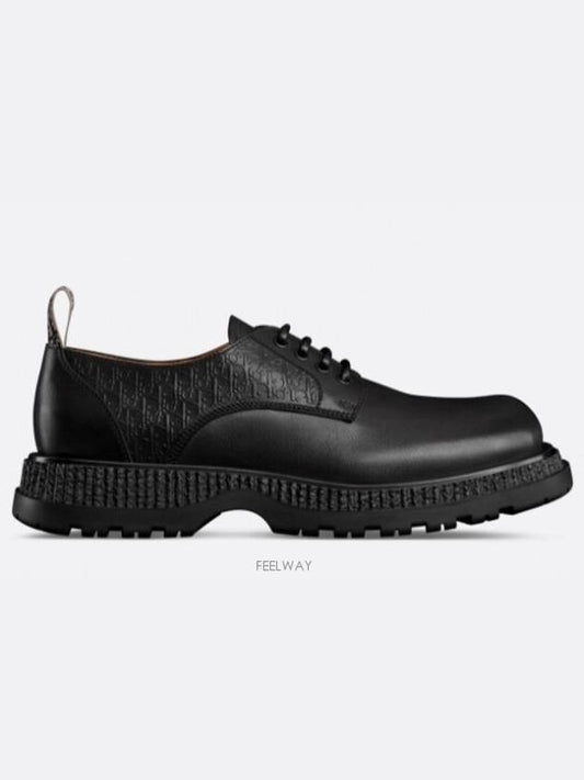 Buffalo Bossed Oblique Motif Derby Black - DIOR - BALAAN 2