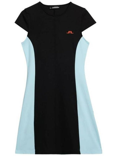 Maxime Golf A-Shape Short Dress Black - J.LINDEBERG - BALAAN 1