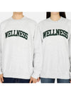 wellness bookle sweatshirt gray forest WELLNESS BOUCLE CREWNECK - SPORTY & RICH - BALAAN 1