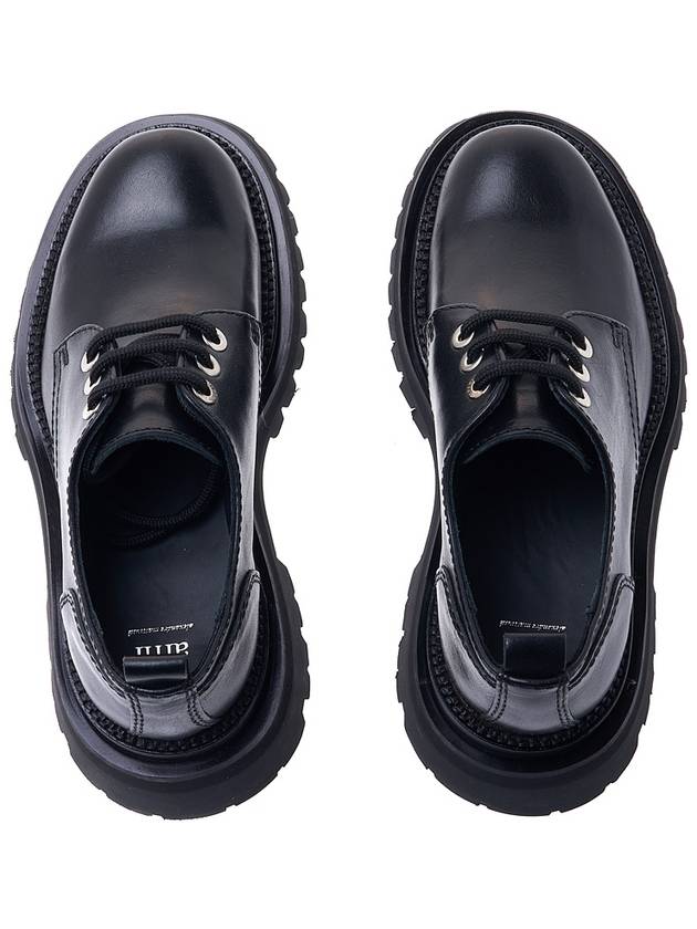 leather round toe loafers black - AMI - BALAAN 7