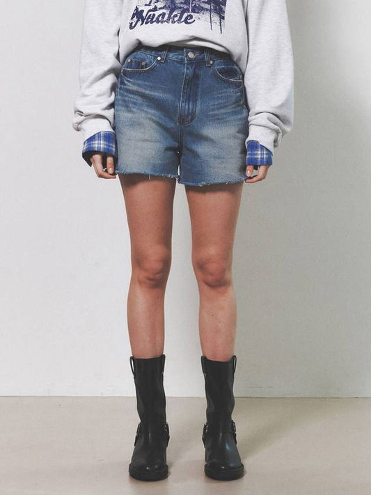 Vintage Denim Shorts Blue - NUAKLE - BALAAN 2