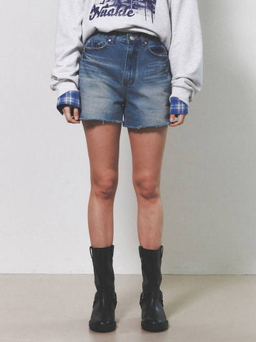 Vintage Denim Shorts Blue - NUAKLE - BALAAN 1