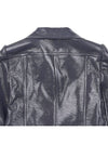 Iconic Vinyl Crop Jacket Steel Grey - COURREGES - BALAAN 10