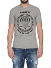 Men's Parashoot Cotton Short Sleeve T-Shirt Grey - DSQUARED2 - BALAAN 2