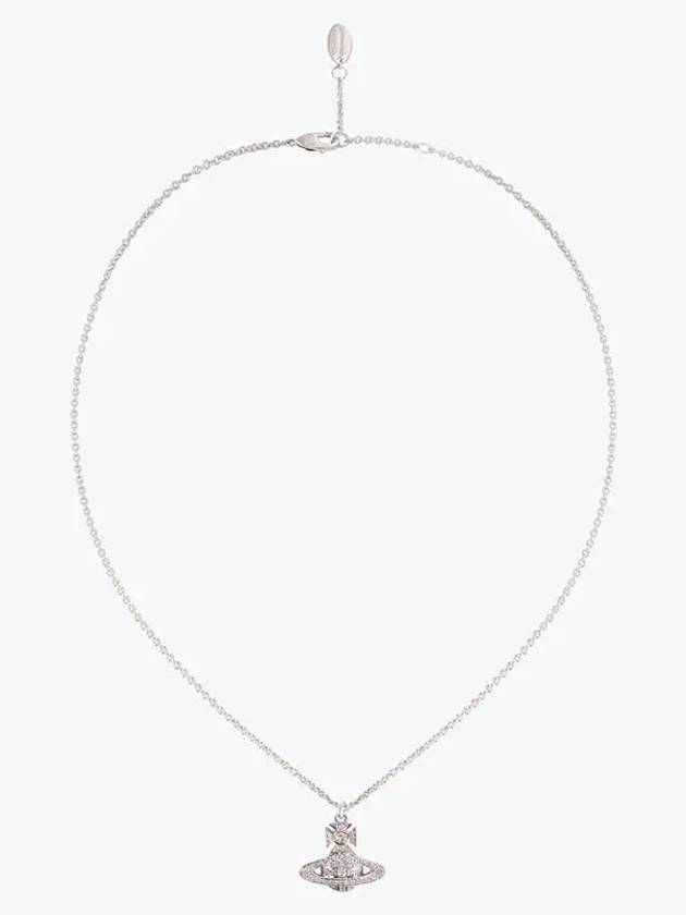 Carmella Bath Relief Pendant Necklace Platinum White - VIVIENNE WESTWOOD - BALAAN 2