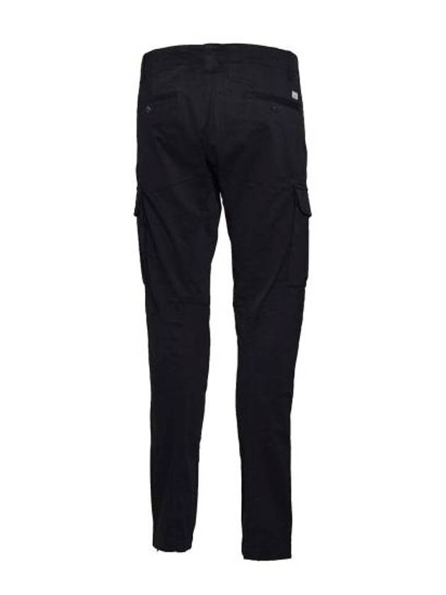 Stretch Sateen Ergonomic Lens Double Cargo Straight Pants Black - CP COMPANY - BALAAN 3