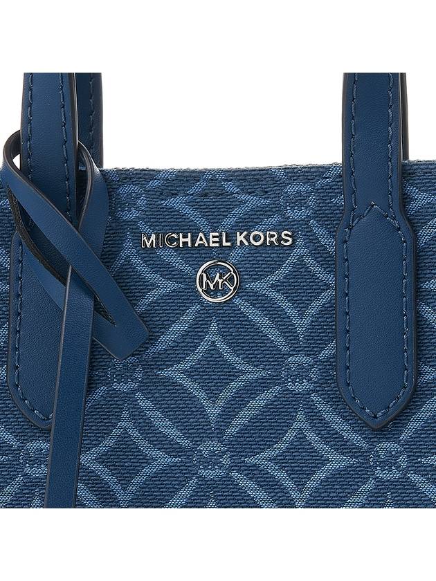 Sinclair Extra Small Jacquard Cross Bag Blue - MICHAEL KORS - BALAAN 8