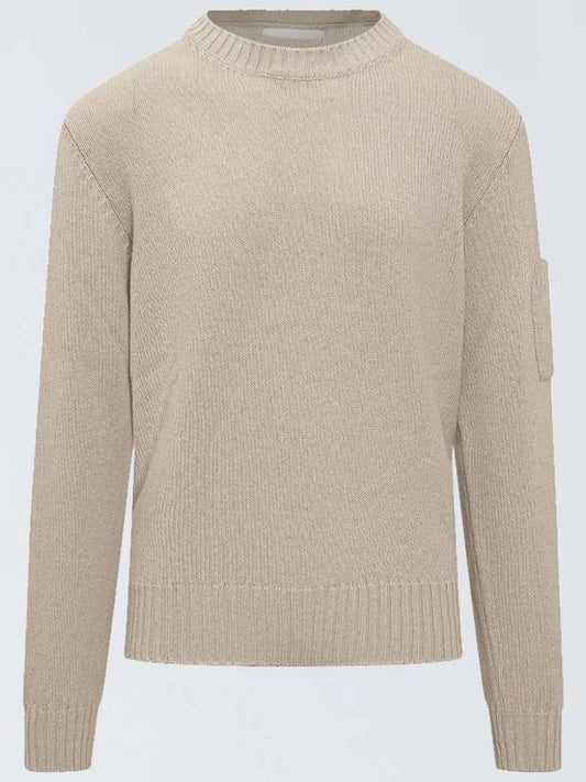 Pocket Wool Knit Top Beige - JIL SANDER - BALAAN 1