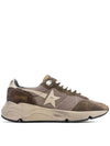 Running Sole Mesh Low Top Sneakers Olive Green - GOLDEN GOOSE - BALAAN 2