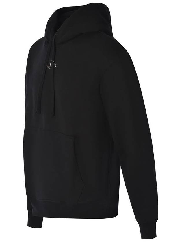 S Macs Logo Hoodie Black - DIESEL - BALAAN 3