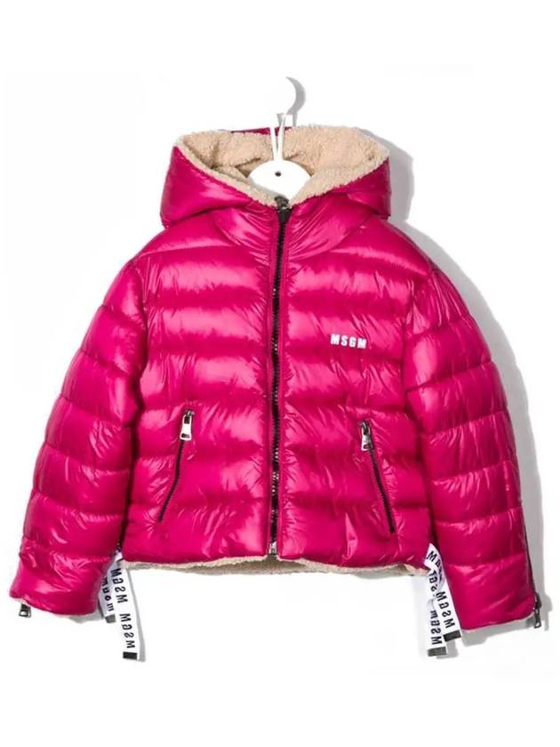 Kids Women s Reversible Logo Hooded Jacket MS027714 015 - MSGM - BALAAN 4