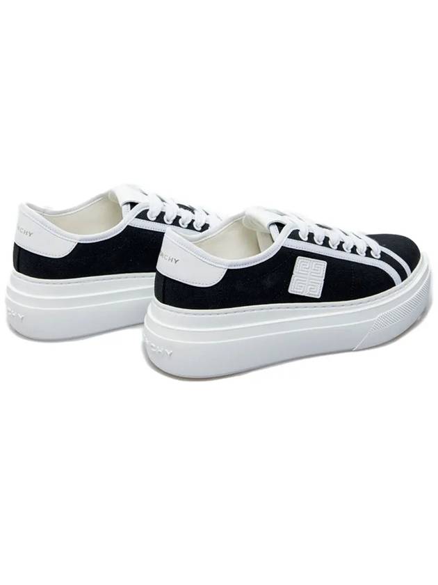 Logo City Platform Low Top Sneakers Black - GIVENCHY - BALAAN 4