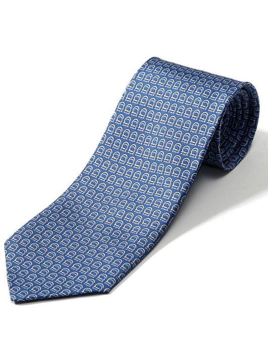 Gancini Pattern 35 0945 03 768503 Silk Tie - SALVATORE FERRAGAMO - BALAAN 1