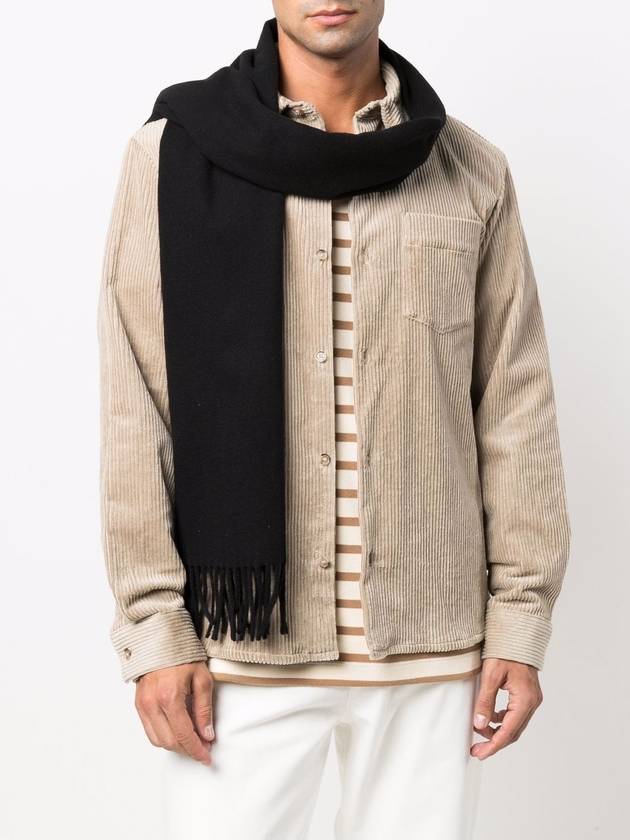 Ambroise Embroidered Muffler Black - A.P.C. - BALAAN 4