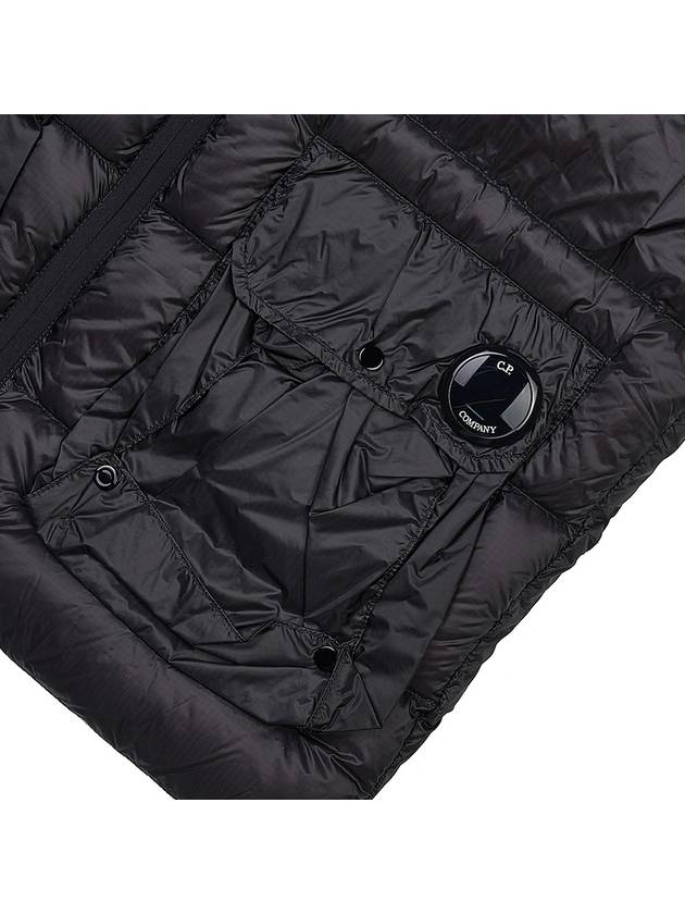 Lens Detail Zip-Up Quilted Vest Black - CP COMPANY - BALAAN 6