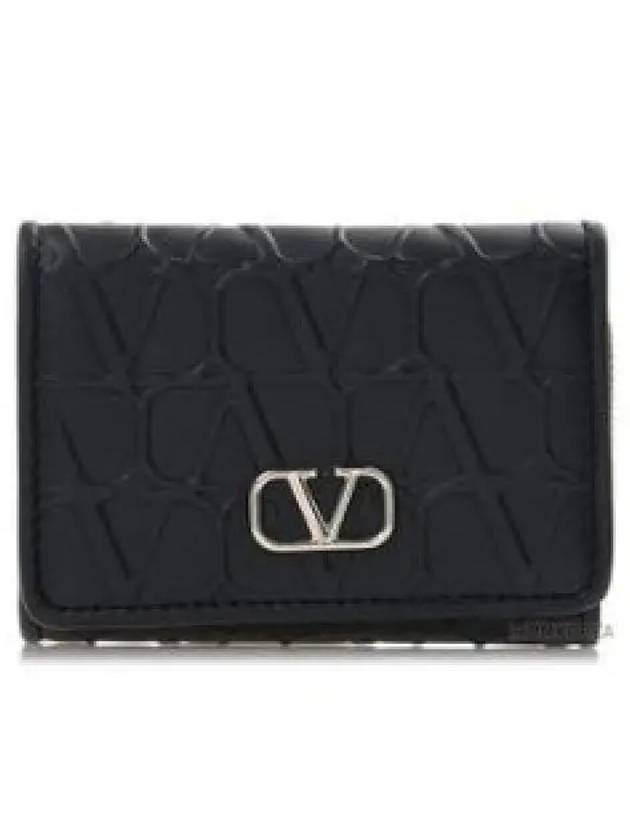 Towal Iconograph Tri Fold Wallet Black 4W2P0Z36IQU0NO - VALENTINO - BALAAN 2