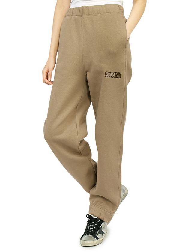 Women's Software Logo JoGGer Track Pants Brown - GANNI - BALAAN 8