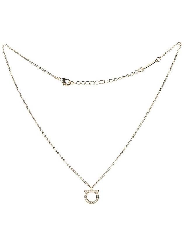 Ferragamo Women's Crystal Gancini Necklace 76 0132 CRYST OROL 0696656 - SALVATORE FERRAGAMO - BALAAN 9