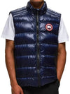 Crofton Logo Patch Padding Vest Atlantic Navy - CANADA GOOSE - BALAAN 2