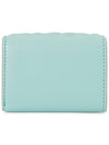 Baguette Micro Tri-fold Nappa Leather Half Wallet Light Blue - FENDI - BALAAN 3