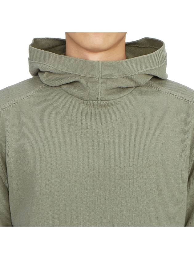 Metropolis Hooded Knit Top Green - CP COMPANY - BALAAN 7