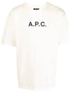 Moran Openwork Short Sleeve T-Shirt White - A.P.C. - BALAAN 3