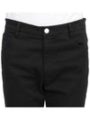 Men's Dialogue Slim Cotton Blend Pants Black - HORN GARMENT - BALAAN 7