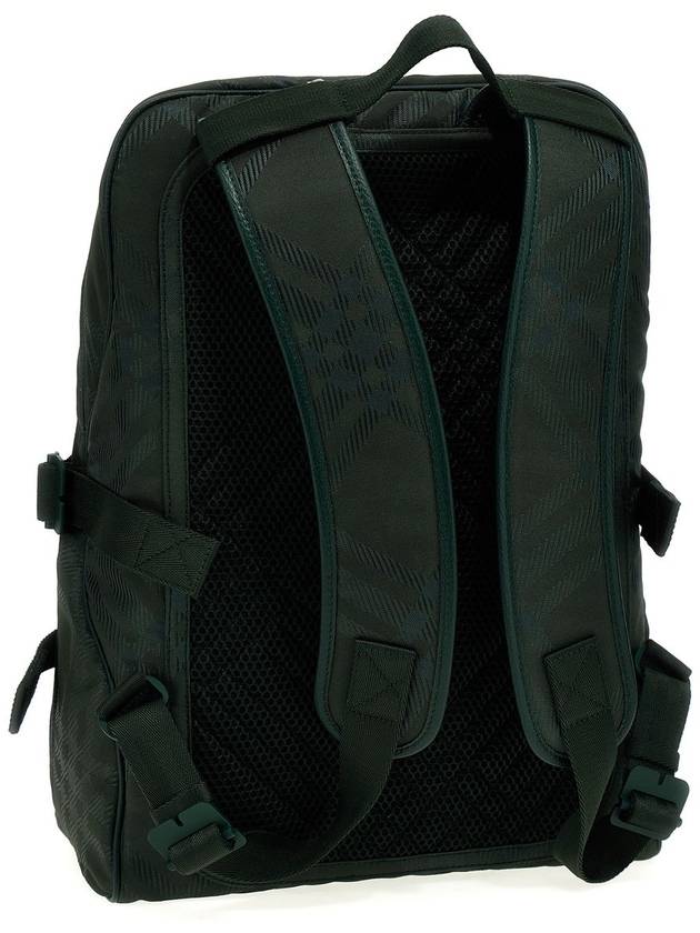 Check Jacquard Zipper Backpack B7325 - BURBERRY - BALAAN 3