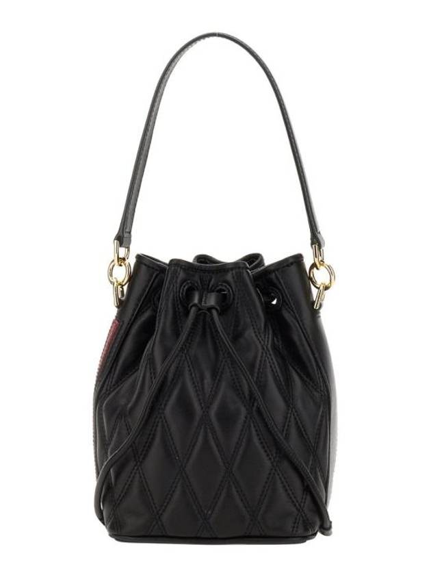 Done Leather Bucket Bag Black - BALLY - BALAAN 3