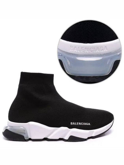 Speed Trainer Clear Sole High Top Sneakers Black - BALENCIAGA - BALAAN 2