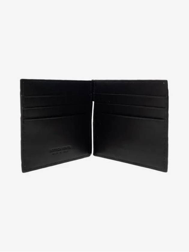 Intrecciato Money Clip Half Wallet Black - BOTTEGA VENETA - BALAAN 3