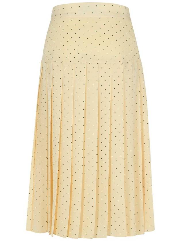 Alessandra Rich Cream Silk Skirt - ALESSANDRA RICH - BALAAN 3