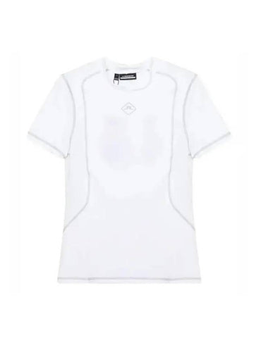 Marsha Logo Short Sleeve T-Shirt White - J.LINDEBERG - BALAAN 1