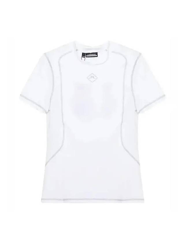 Marsha Logo Short Sleeve T-Shirt White - J.LINDEBERG - BALAAN 1