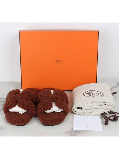 Shearling Oran sandal slippers 37 240 - HERMES - BALAAN 2