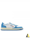 Men's Medalist Low Leather Sneakers Blue - AUTRY - BALAAN 2