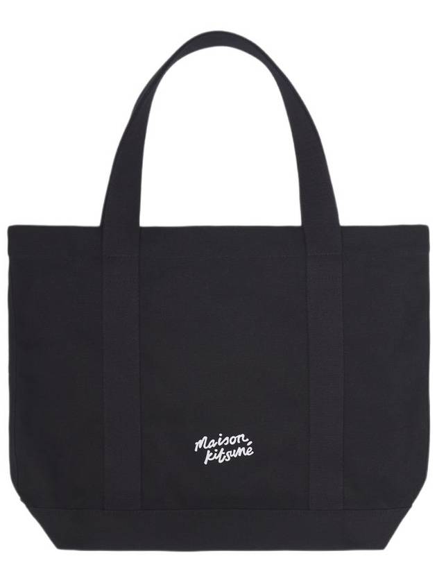 Fox Head Print Tote Bag Black - MAISON KITSUNE - BALAAN 3