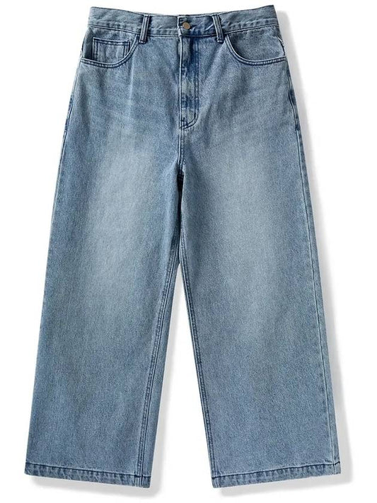 Washed wide denim pants light blue FDP104 - FLUKE - BALAAN 1