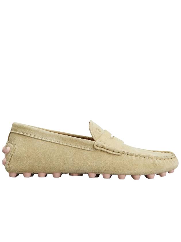 Gommino Bubble Suede Driving Shoes Beige - TOD'S - BALAAN 2