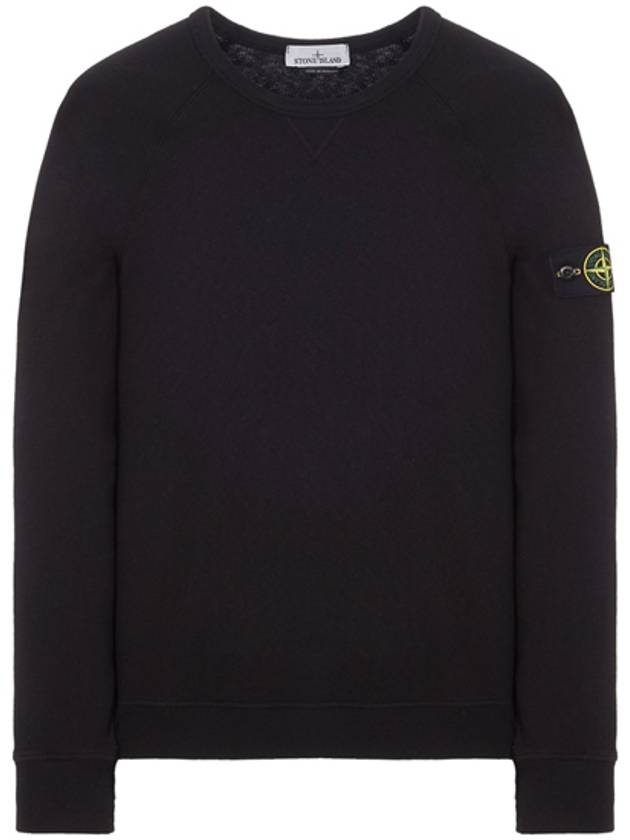 OLD Treatment Wappen Patch Crew Neck Sweatshirt Black - STONE ISLAND - BALAAN 2