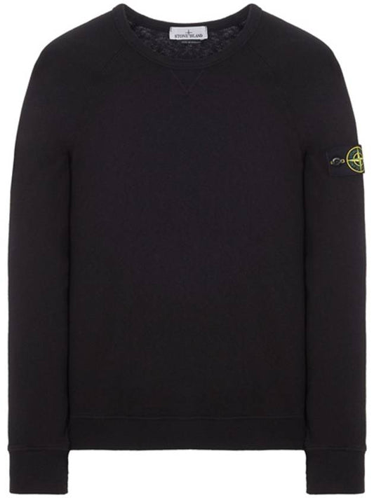 OLD Treatment Wappen Patch Crew Neck Sweatshirt Black - STONE ISLAND - BALAAN 2