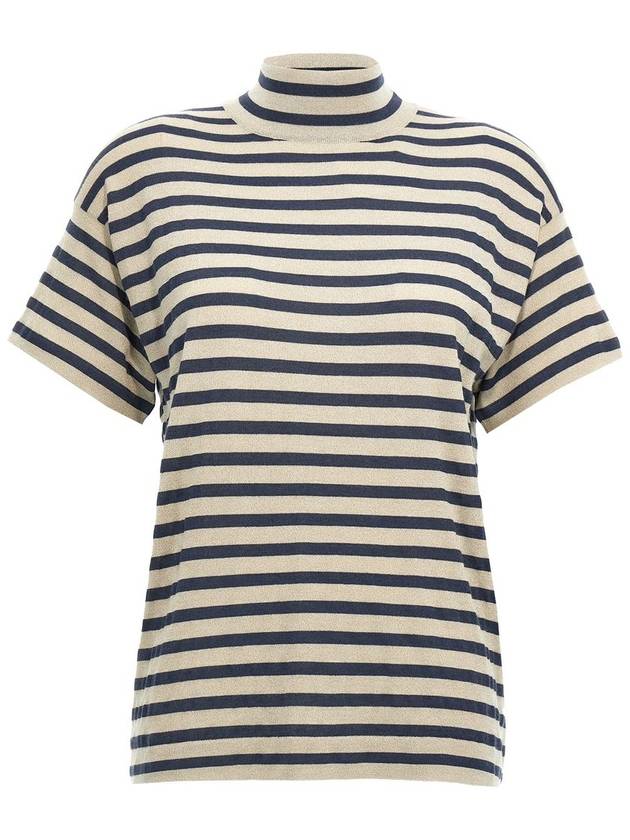 Striped Fine Knit Top M41841604CMV52 - BRUNELLO CUCINELLI - BALAAN 2